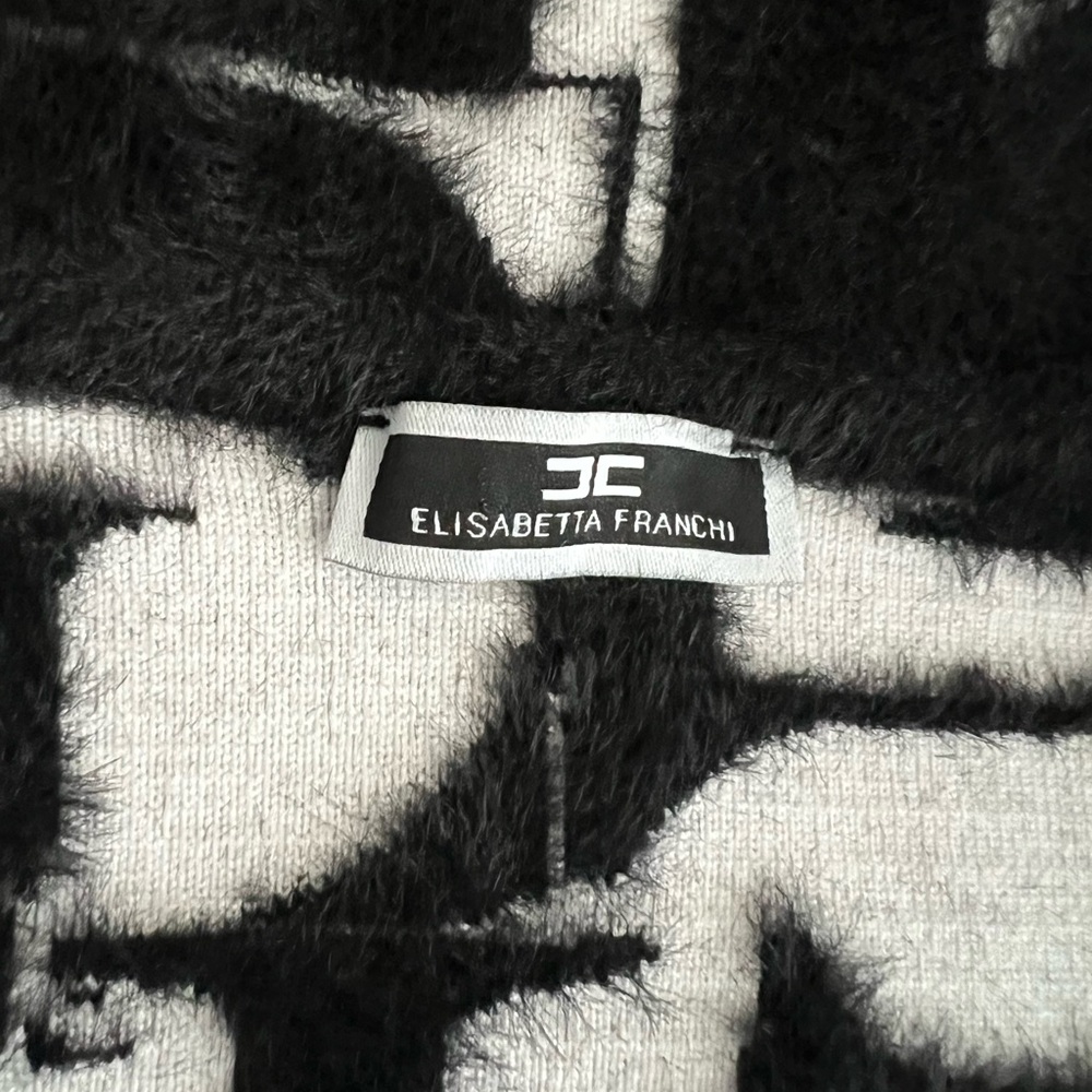 Elisabetta Franchi black and white Knitted knot - Picture 7 of 8